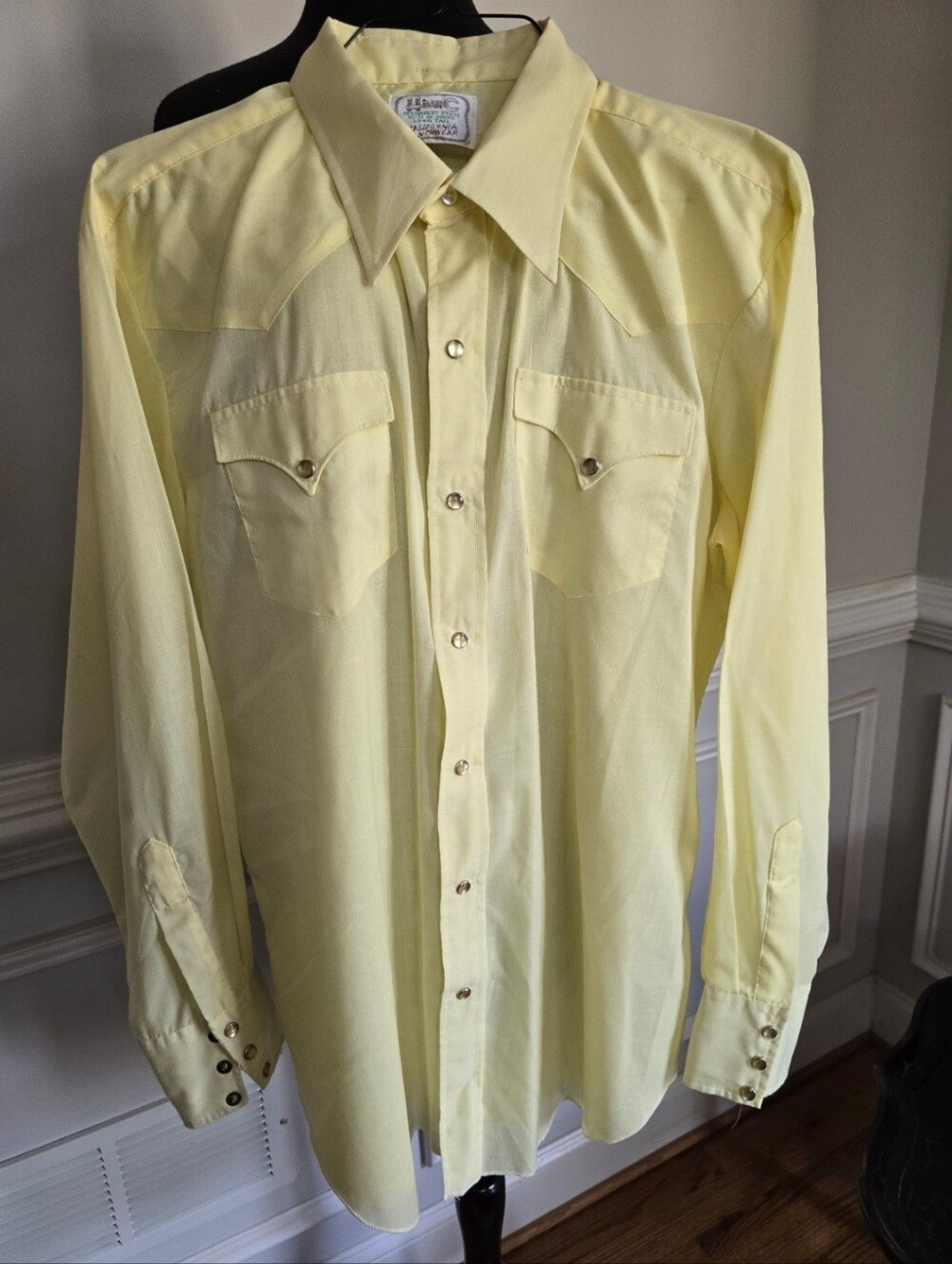 Vintage H Bar C California Ranchwear Lightweight Pearl Snap Shirt 13.5/35